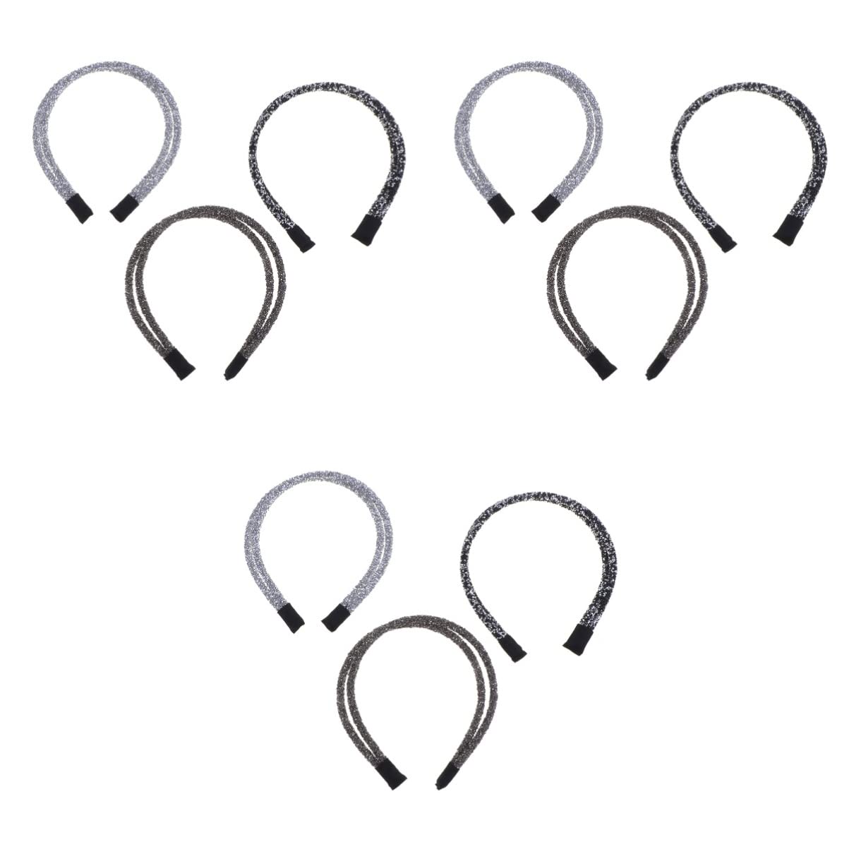 minkissy 9pezzi Fasce Per Retro Strass Da Cerchietti Per Donne e Ragazze Accessori Eleganti Per Ogni Occasione