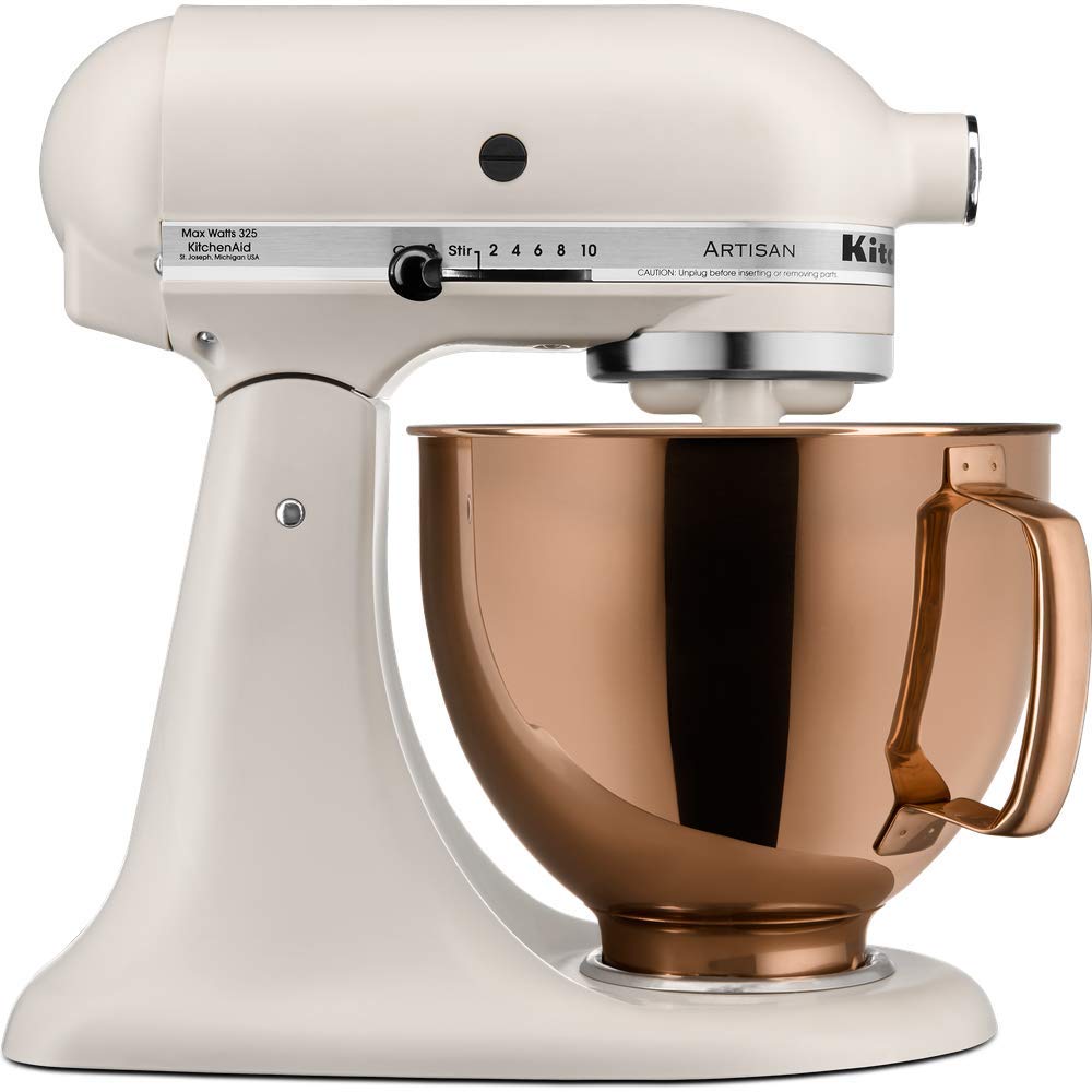 KitchenAid Bol Mélangeur 4.7L en Inox, Finition Cuivre Radiant, Lave-Vaisselle, Compatible Robots à Tête Inclinable 4.3L & 4.7L