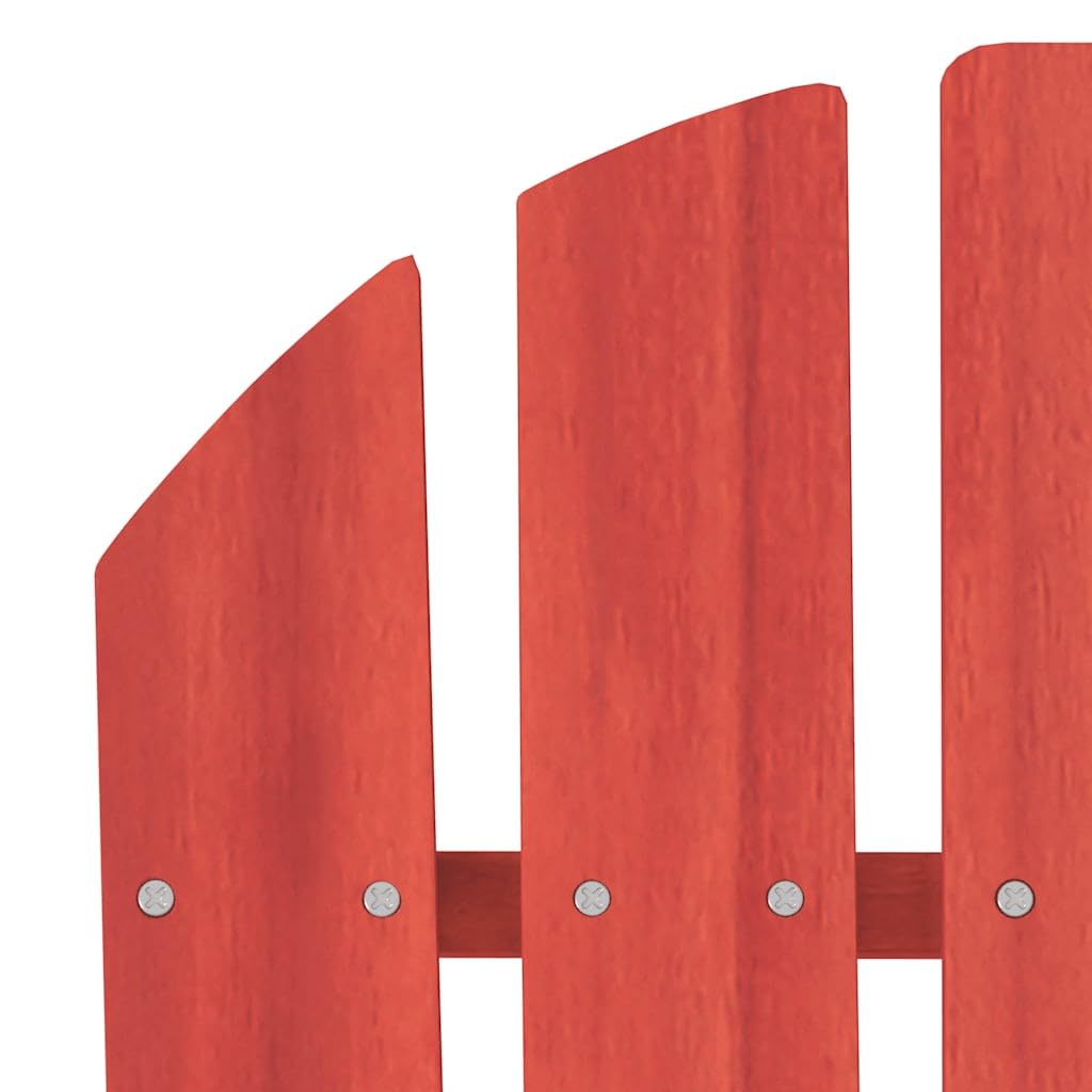 Sedia Adirondack da Giardino in Legno Massello di Abete Rossa
