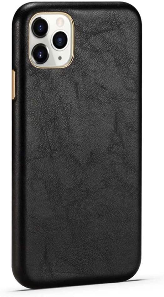 Étui de protection antichoc iPhone 11 Pro coque cuir noir 5.8 pouces