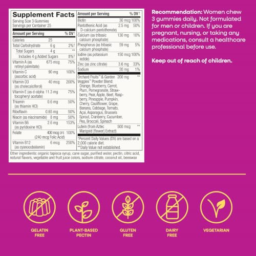 Nature's Way Alive! Premium Women's 50+ Gummy Multivitamin, 75 ct - image 7