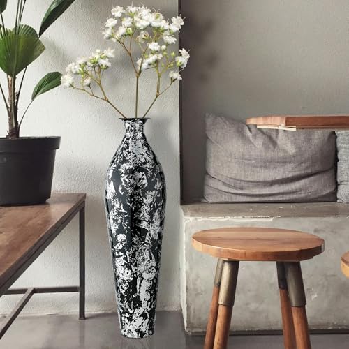 Image of 24 inches Metal Flower Vase for Home Decor Office Living Room Corner Decoration
