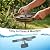 Solar Bird Bath Fountain, Green Metal Stand, 7 Nozzle, Outdoor Garden Decor (Copper)