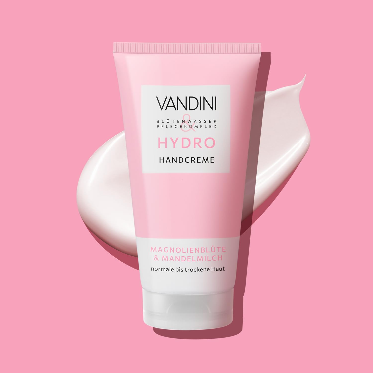 VANDINI HYDRO - 6 creme per le mani da donna, 75 ml, con fiori di magnolia e latte di mandorle, crema nutriente per le mani per pelli normali e secche, vegana, senza parabeni e siliconi, Made in