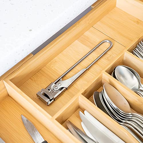 Warncode Jar Opener,1/2Pcs Adjustable Jar Opener Stainless Steel,Adjustable Multifunctional Stainless Steel Can Opener,Manual Jar Bottle Opener Kitchen Accessories (2Pcs) #TOP5