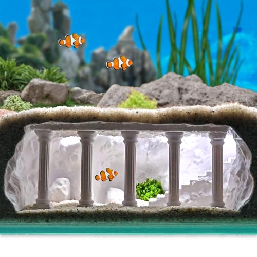 ���[�}�R���������ْn�����A�g���l������ - 3D�v�����g���ꂽ���^���N���A�̉B���̑����A�ΐΐΐ΂̃g���l���̉��ŋ��ƃG�r�����鐅���ق̑����iPleco�ACorydoras�̂��߂Ɋ��� (White, M)