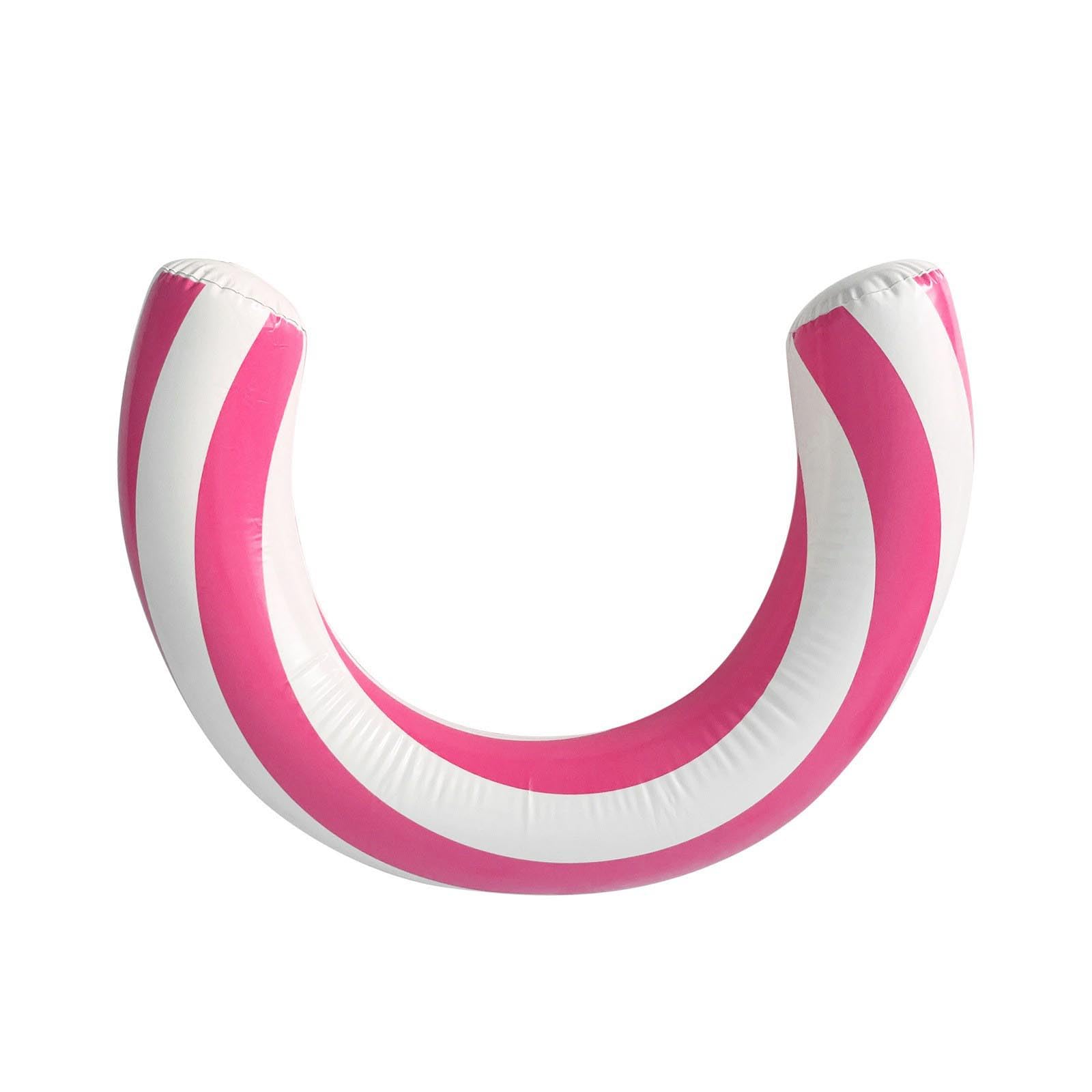 Jan Jean Inflatable Curved Swimming Pool Noodle Leisure Water Play Toys for Beach Activities Beachwear Pink One Size