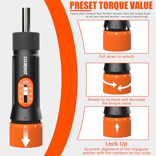 coobeast 38Pcs Torque Screwdriver Set