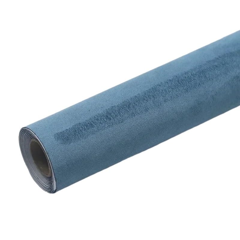Tissu de garniture toit en daim pour voiture bleu ciel, l'élégance sur mesure 30x150cm