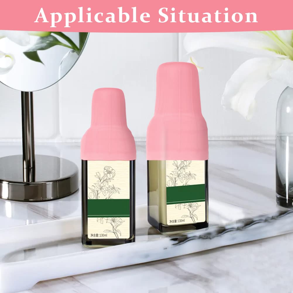 Aucuu 10PCS Fundas de silicona para botellas de viaje, Mangas elásticas para Viajes a Prueba de Fugas, Fundas de Silicona para artículos de tocador de Viaje, para artículos de tocador