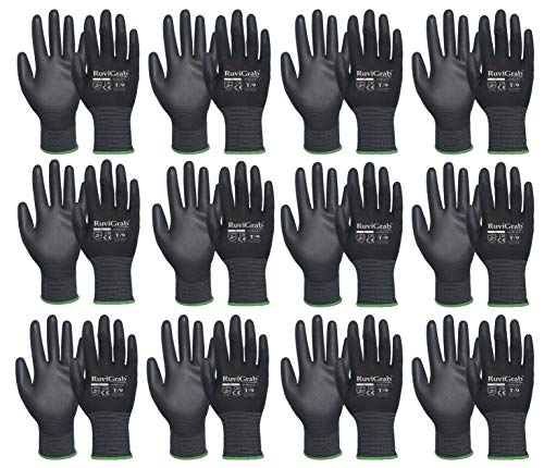 Gahibre works of Work Gloves, EcoBlack/8/12 - Image 3