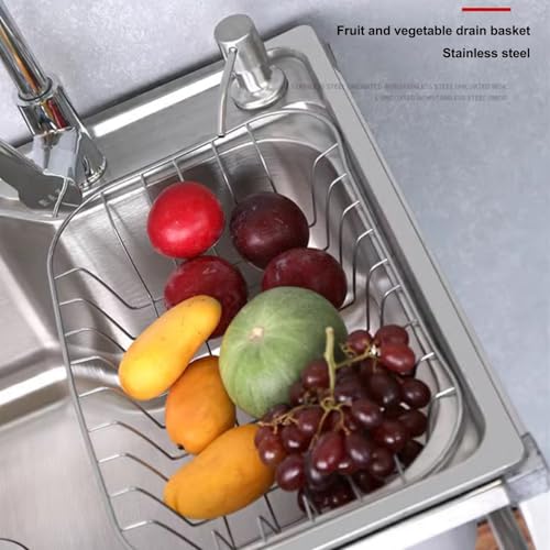 Fregadero de Cocina de Acero Inoxidable con cubeta Profunda, Grifo de Agua fría y estantes de Almacenamiento para Uso en lavandería.