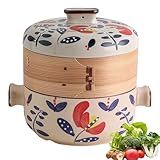 Panier vapeur traditionnel en bambou : une bien meilleure façon de créer des repas sains que de frire, de pocher ou de faire bouillir ces paniers vapeur en bambou naturel faciles à utiliser aident à cuire les aliments tout en conservant les vitamines et les minéraux naturels ainsi que le goût et la qualité des aliments.