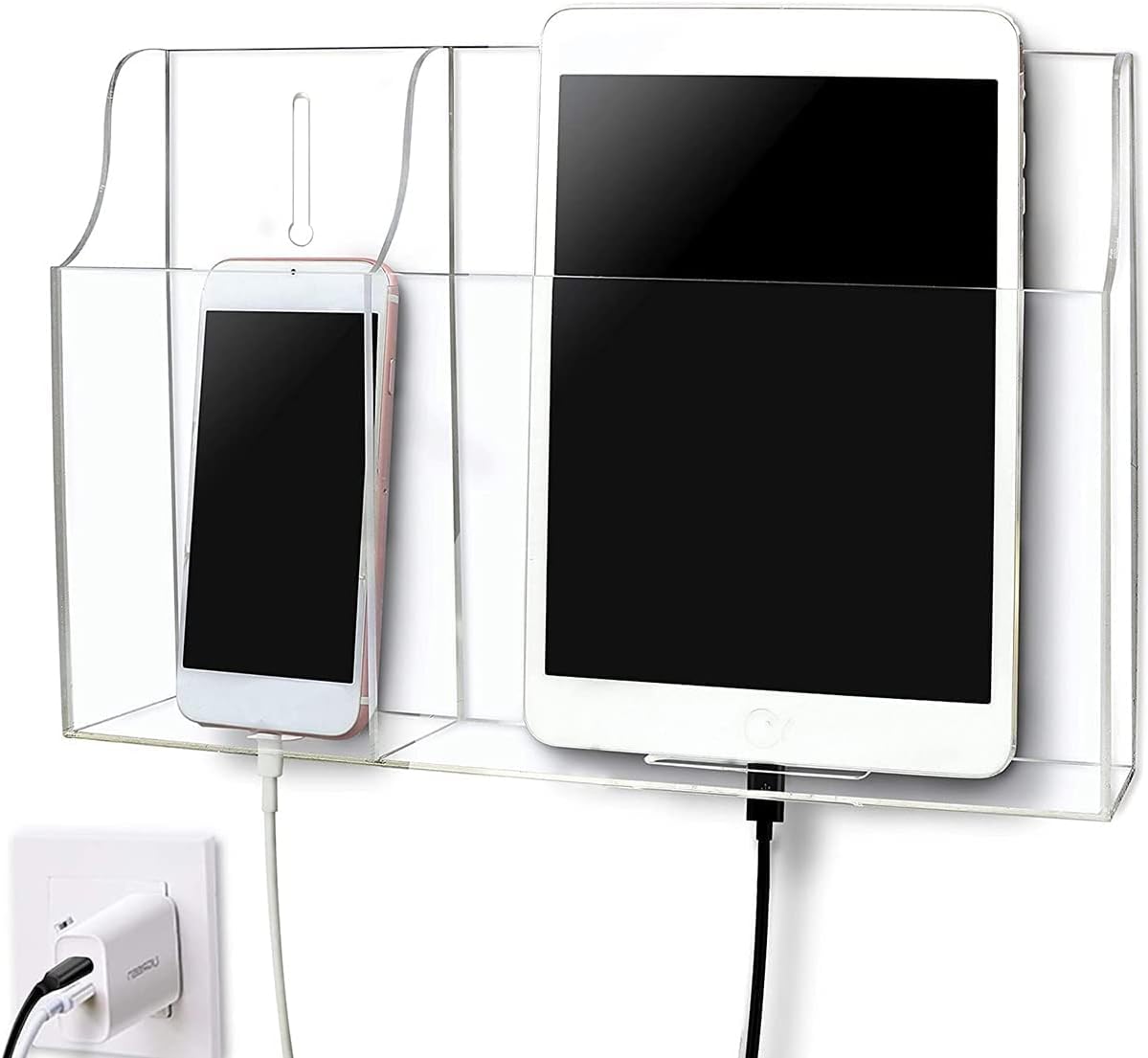 Amazon.com: Adhesive Rack Wall Mount Universal Dock for Tablet ...