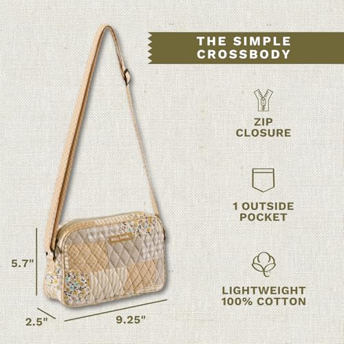 Image of Bella Taylor Simple Crossbody, Quilted Handbag for Women