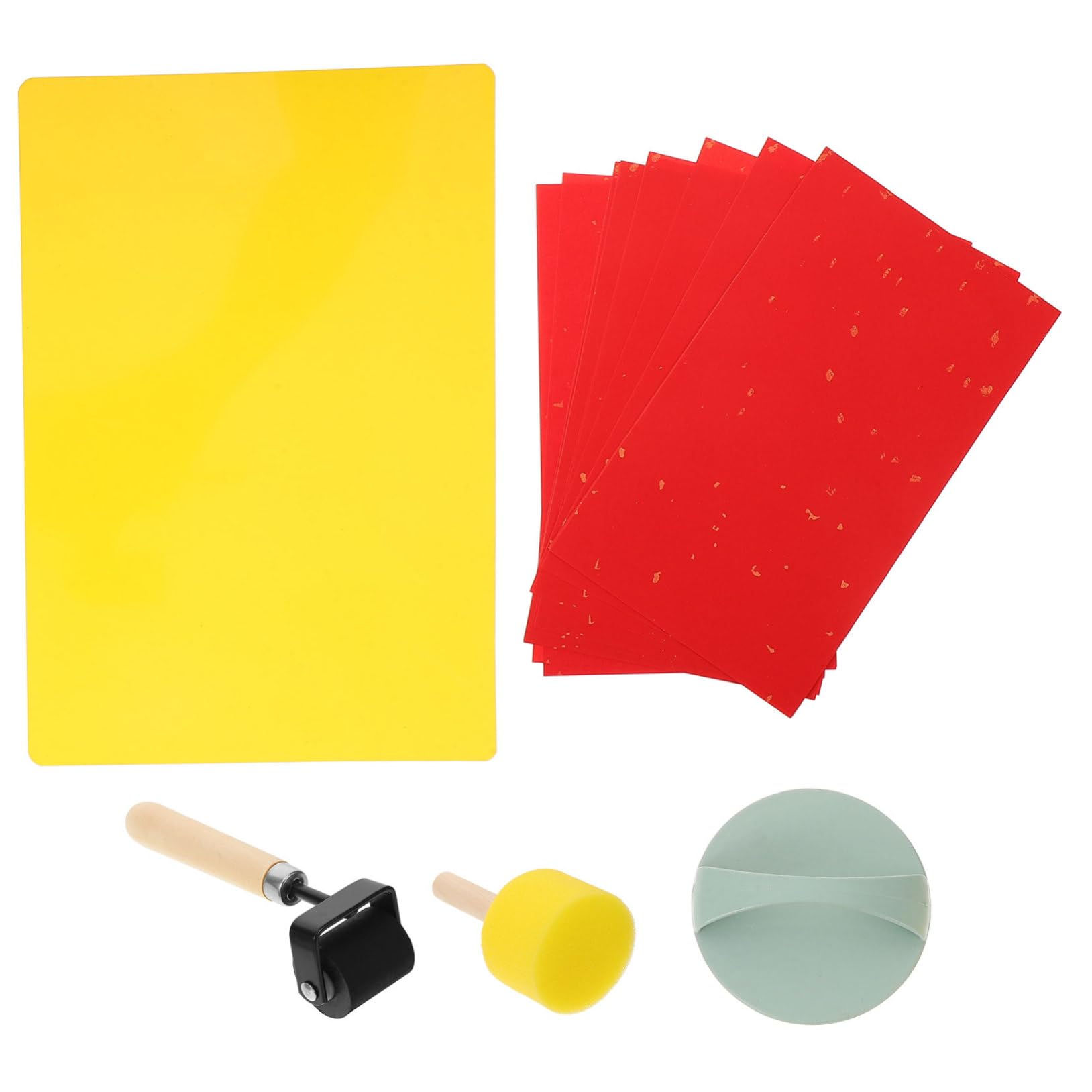 STOBOK 5 Juegos Kit De Herramientas De Grabado Herramientas De Grabado De Arte Rodillo De Tinta De Impresión Rodillo Para Tallar Grabado Rodillo De Tinta Para Imprimir Esponja