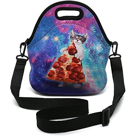 Insulated Neoprene Lunch Bag with Removable Shoulder Strap Cover