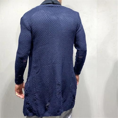 Long Cardigan Men Lightweight Open Front Drape Shoulder Shawl Collar Knit Cardigan Sweater Fall Overcoat2