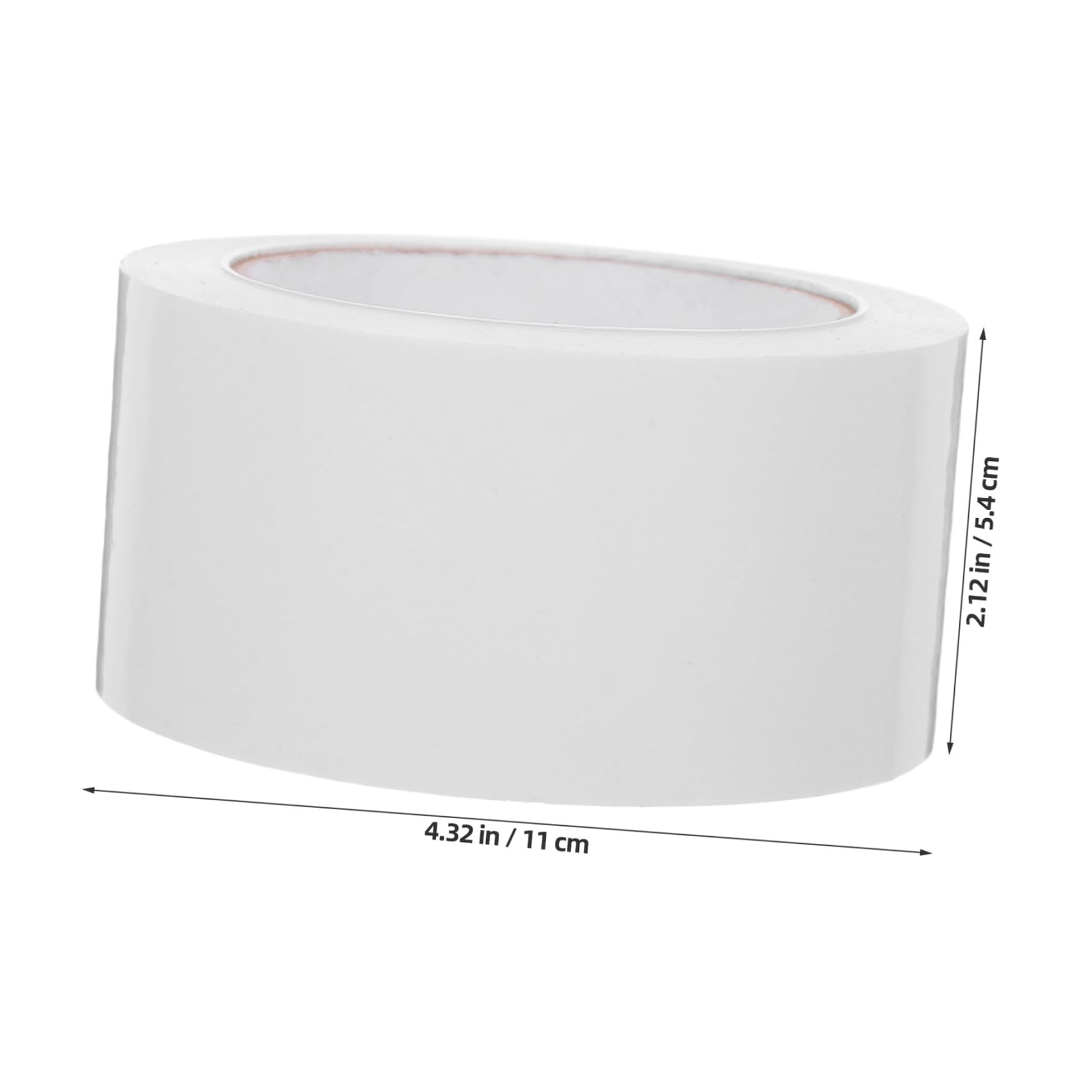 Hohopeti Selbstklebendes Dichtungsband und Wasserbasiertem Klebstoff Weißes Klebeband 3 Rollen 55mm X 91m mit Starkem Opp Material für Innen und Außeneinsatz
