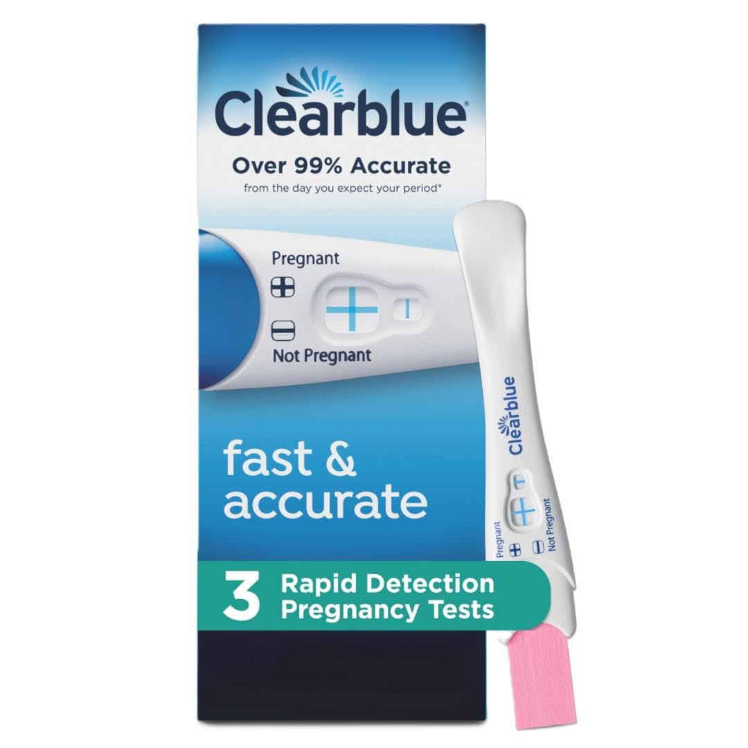 ClearblueRapid Detection Pregnancy Test, Home Pregnancy Kit, 3 Count