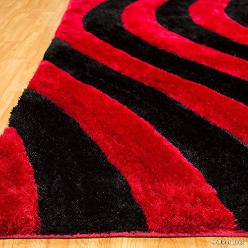 Image of Modern Quality Carpet /Trending Design Hand Woven Fluffy Rug /Mats for Bedroom /Dinning Hall /Living Room 2-inch Thick [Size 4x6 feet]