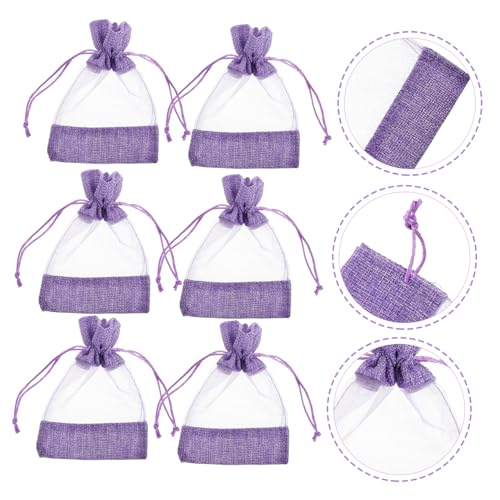 10 unidades bolsas aromáticas de lavanda con cierre de cordón miniatura 7