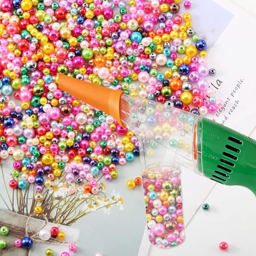 Image of Electric Bead Sucker Bug Vacuum Machine Hand Held Vacuums Tiny Car Vacuum Handheld Bead Suction Machine for Jewelry Making (Green)