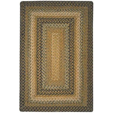 Homespice Coffee Small Braided Rug, Ideal as Classic Rope Rug for Entryways and Hand Braided Kitchen Rugs for Rustic Decor - Durable and Reversible - Premium Jute Bathroom Rug 27x45 Inches Cover