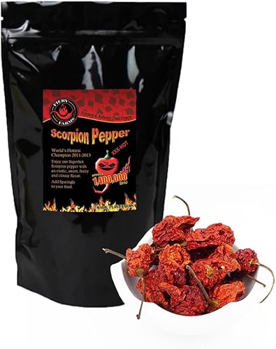 Miniatura 5 de Magic Plant - Pimienta en polvo Red Scorpion Butch, 2.2 lbs a granel - 1.2M+ SHUs - Calor extremo, sabor dulce y afrutado, chiles molidos finos