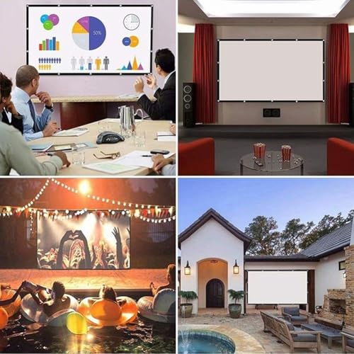 Écran de projection pliable 150 pouces pour vos soirées cinéma plein air - 8