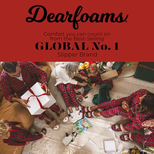 Dearfoams Unisex-Adult Ugly Sweater Closed Toe Scuff Slipper 7