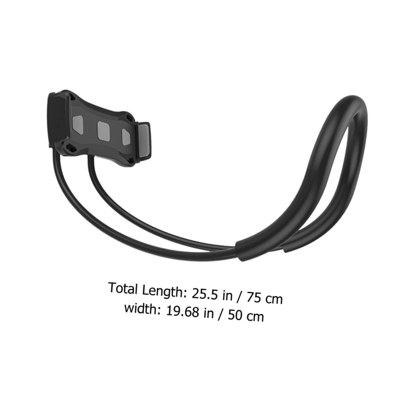 Sewroro Soporte para Teléfono Móvil Ajustable para Cuello Soporte para Tableta Diseño Antideslizante Color Negro Compatible Todos los Teléfonos y Tablets