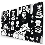 SOOMTH AND LURABLE: 100% Polyester-Stoff, 3 mm Gummipolster unten, wodurch es stark, haltbar, grün und umweltfreundlich ist, präzise Naht, keine Verformung, dickes Design, komfortablerer Betrieb.