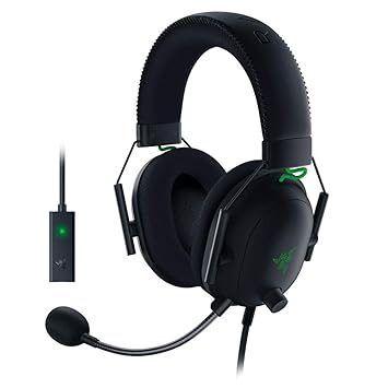 (Renewed) Razer BlackShark V2 - Wired Gaming Headset + USB Sound Card - Black - RZ04-03230100-R3M1
