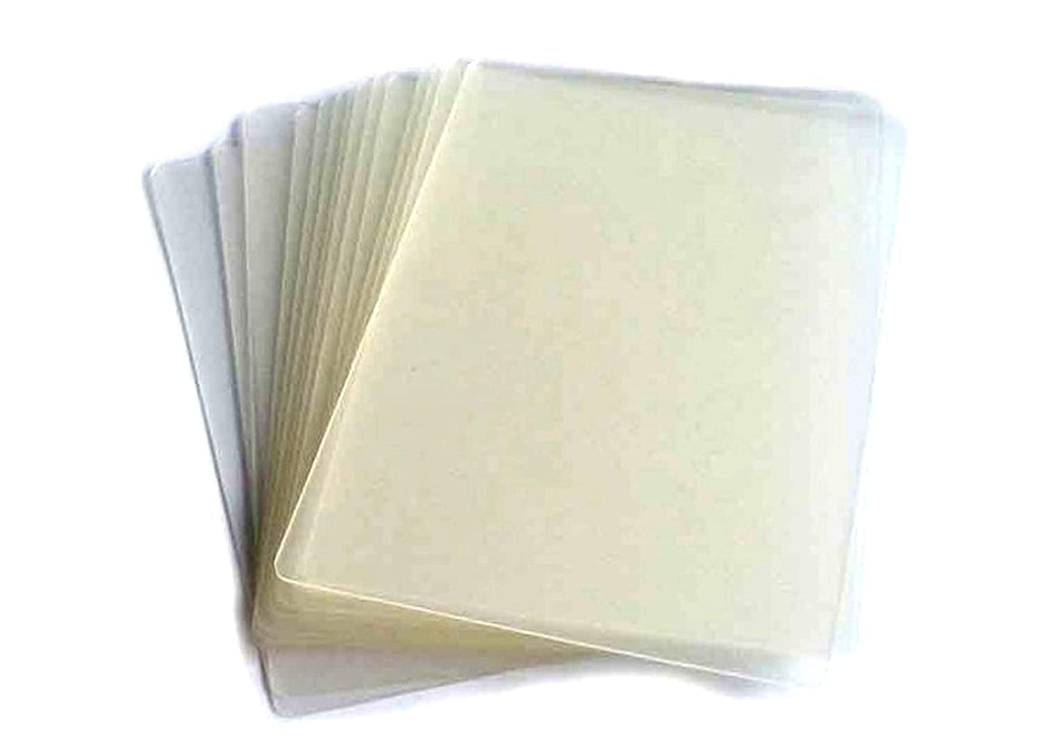 morel Crystal Clear Quality Thermal Lamination Pouch Sheets 70x100mm 125 Micron for ID Card & Aadhar Card (100 Pouches) - Clear, Waterproof, Durable, Compatible with All Lamination Machines