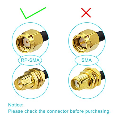 Lot De 2 Antennes Wifi MSI Meganet – 5 Cm – RP SMA Femelle – Multi-directionnel