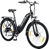 nakxus 26T1 Elektrofahrrad 26 Zoll E-Bike, 36V 18.2Ah Akku herausnehmbar, 250W Motor, LCD-Display, 7-Gang,...