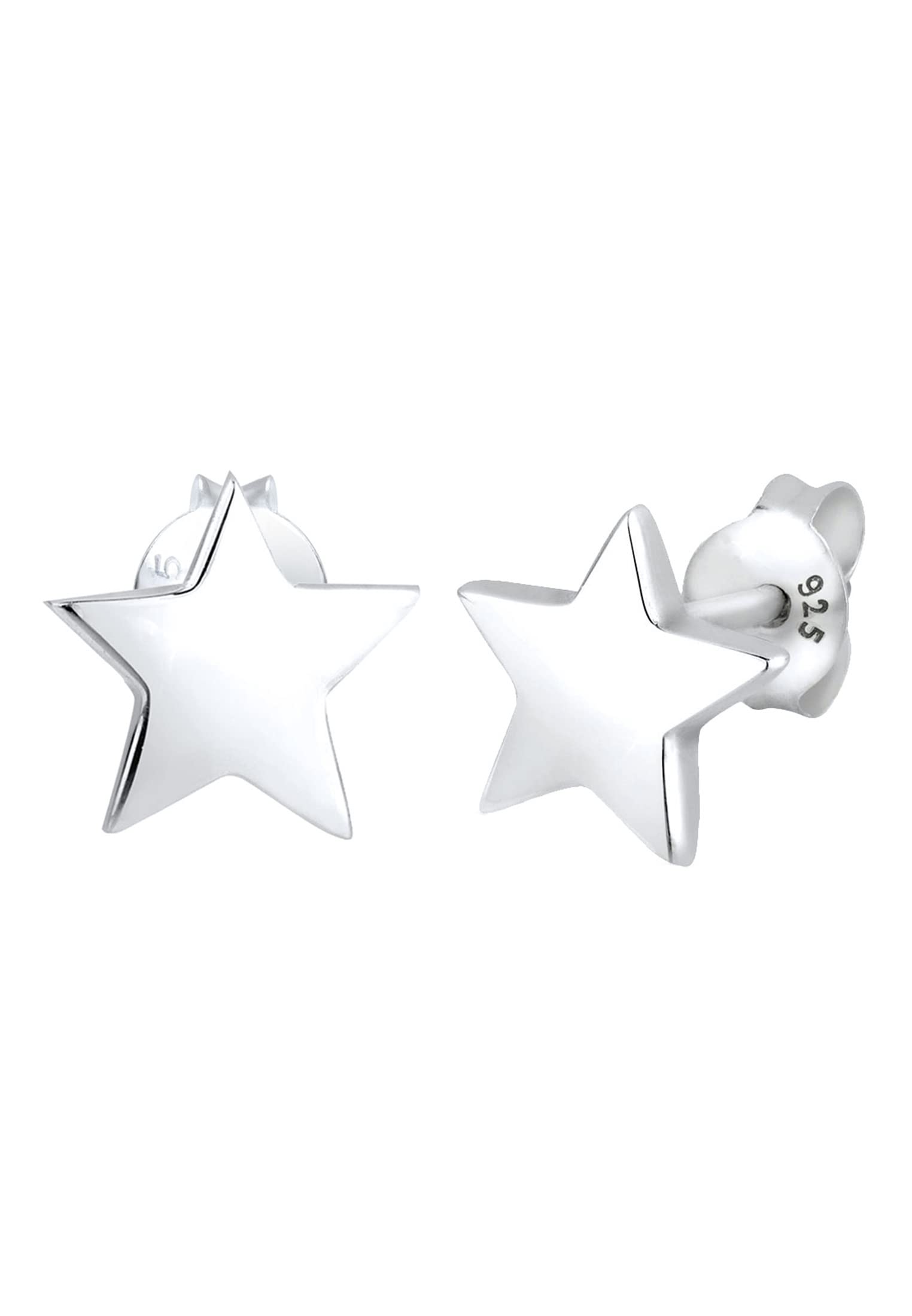 Elli Women's 925 Sterling Silver Xilion Cut Stud Earrings