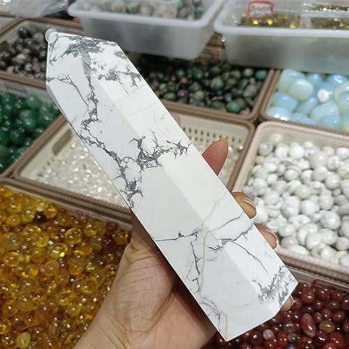 Columna de cuarzo pino blanco de 900g a 1kg para decoración de interiores 4