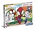 Clementoni Happy Color Double Face-Spidey and His Amazing Friends-104 pezzi, Made in Italy, bambini 6 anni, colorare, Spiderman, puzzle cartoni animati supereroi, Multicolore, Medium, 25727