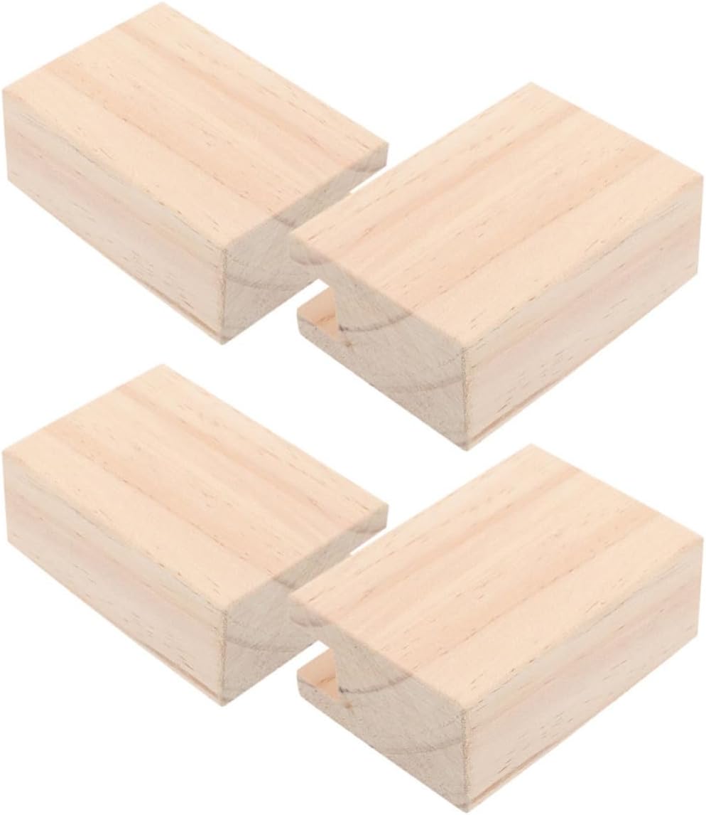 LIFKOME 4pcs Wooden Furniture Lift Risers for Sofa and Chair Legs, Sturdy and Reliable Bed Legs Risers with Easy Installation, for Home Office Furniture Height Extension