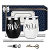 Mr and Mrs Wedding Gifts Wine Tumble, Engagement Wedding Gift for Bride and Groom, Wedding Gift Idea for Bridal Shower…