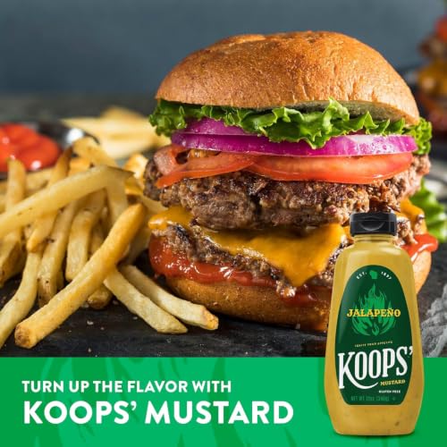 Image of Koops' Mustard Gluten-Free, Kosher, Made in USA, From Quality Mustard Seeds, Creamy (Arizona Heat & Jalapeno)