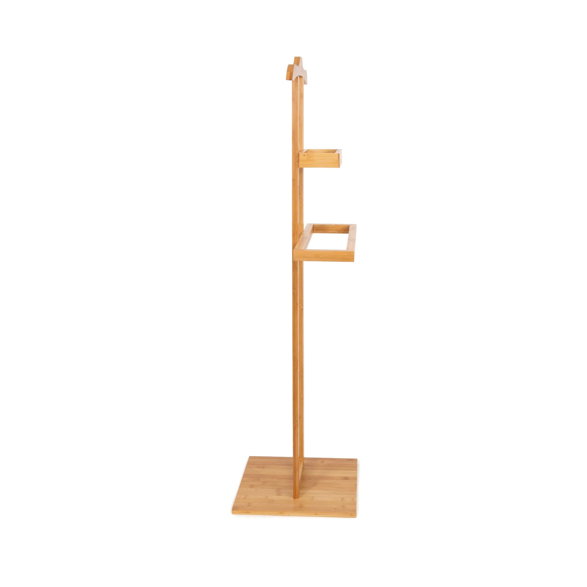 Compactor Perchero para Ropa y Accesorios, Bambú, Dim.: 44.5 x 32 x 32 x 32 x Al. 115 cm (Base 32 x 32 cm), RAN6987