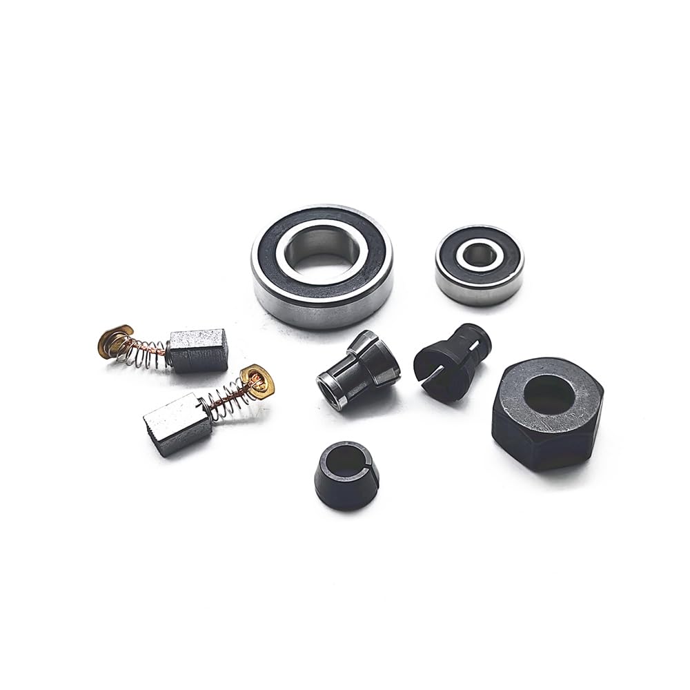 Carbon Brush chuck nut bearing set RT0700C RT0701C RT0702C Replacement for Makita