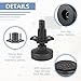 ReFeltidolom 3/8”-16 Thread Adjustable Leveling Feet Furniture Levelers, Heavy Duty Leg Levelers Furniture Legs for Table/Cabinet/Chair/Sofa/Workbench-Large Base Supports 3960LBs, 12 Pack