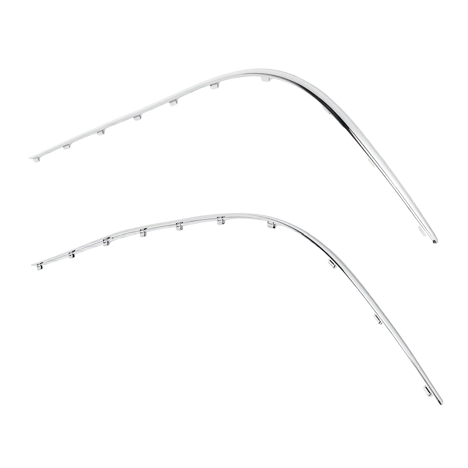 Modanatura Rivestimento Paraurti Anteriore per Restauratore Estetico Auto Classe CLK 2003-2006 2 Pezzi