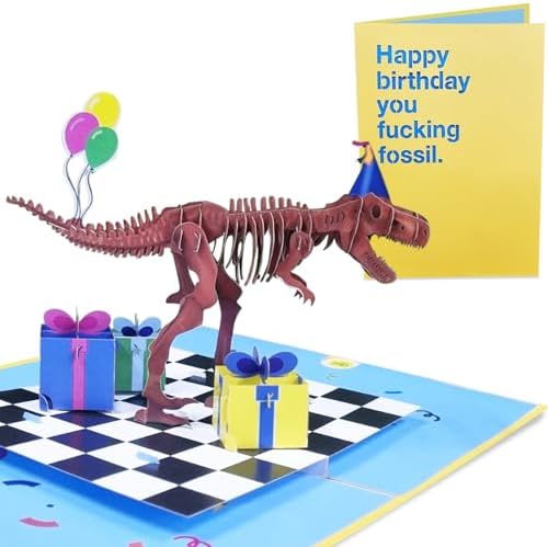 Biglietto Di Compleanno Fratello – Brothersaurus – Biglietto Di Compleanno Di Sorella O Fratellastro – Buon Compleanno Fratello Dinosauro 145mm – Divertente Biglietto Di Auguri Regalo - Foto 9
