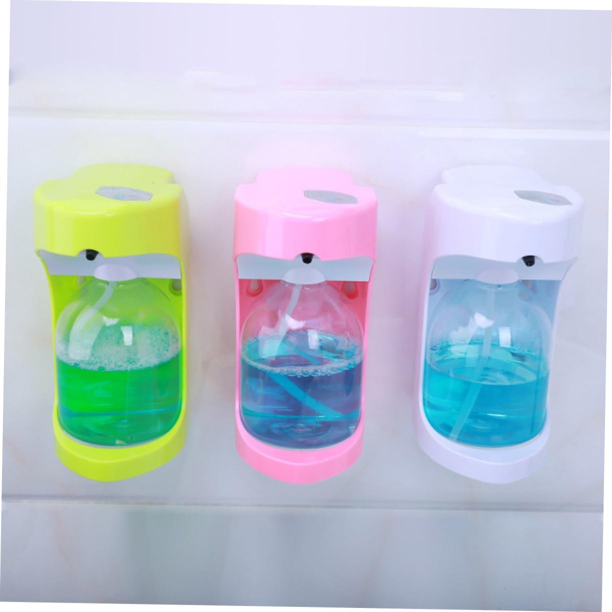 Automatic Touchless Soap Dispenser for Kitchen and Bathroom Pump Wall Mounted Countertop Works Liquid Soap Sensor for Hands