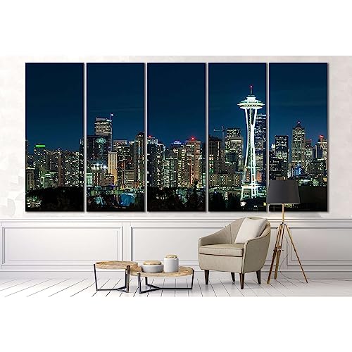 Toile Seattle ZELLART pour habiller un mur vide tableau panoramique 120x60cm